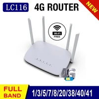 siempreloca lc116 40 3g 4g lte router mobile hotspot rj45 wan lan gsm high speed 300mbps modem 4g wifi router with sim card slot