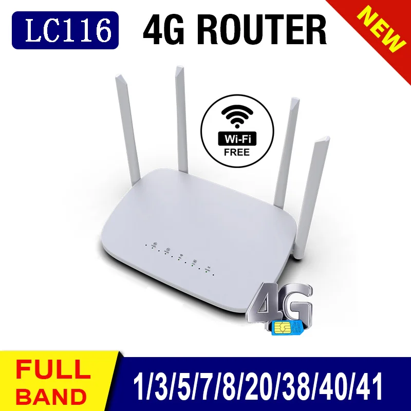 Wi Fi роутер LC116 3G 4G LTE RJ45 WAN LAN 300 Мбит/с|Беспроводные роутеры| |