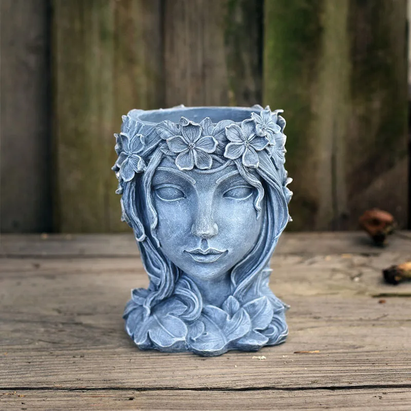 Женская необычная фея статуэтка богини украшение для дома растительный