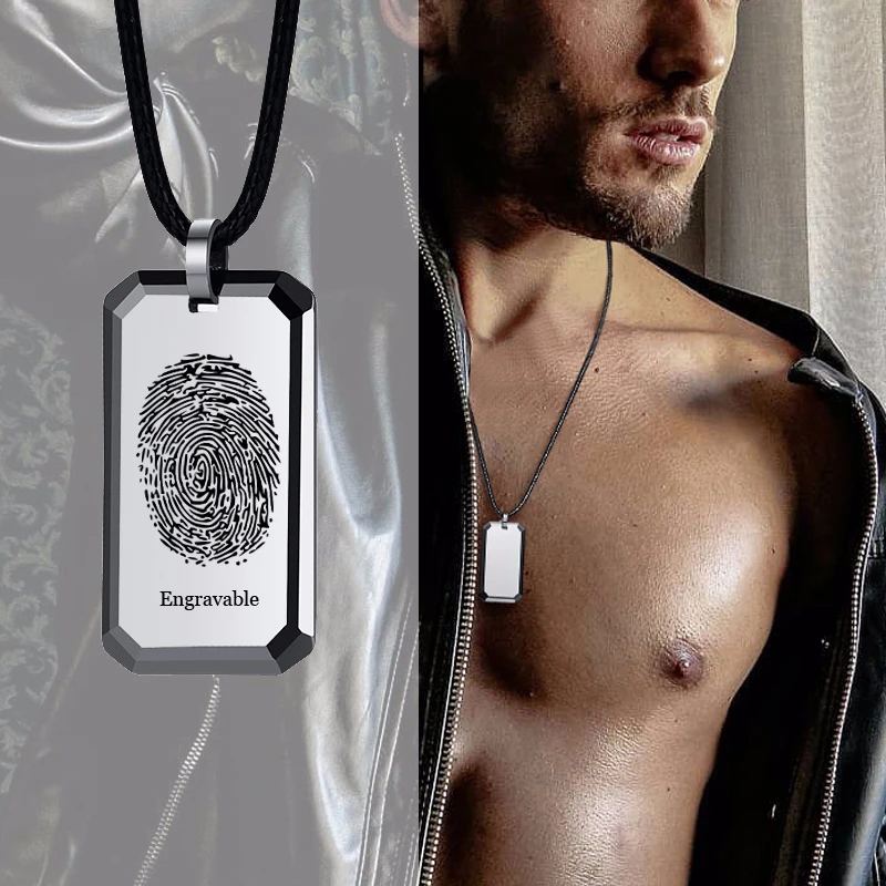 Прямая поставка мужское ожерелье из карбида вольфрама | Украшения и аксессуары