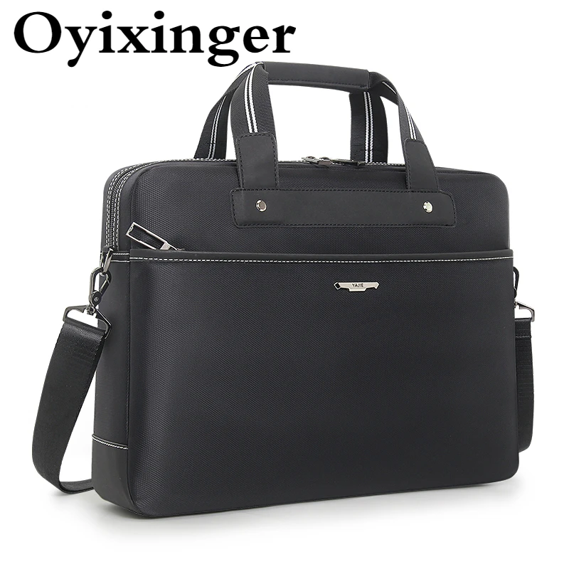 

OYIXINGER Men's Briefcase Brand Business Men's Office Bag Oxford Briefcase Bag For 15.6Inch Laptop Large Capacity Handbag Male