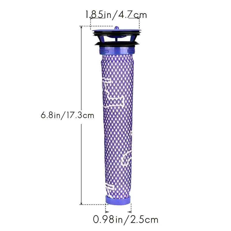 

Rolling Brush Filter Replacement for Dyson V6 Animal/Fluffy DC58 DC59 DC61 DC62 SV03 SV073 Series Vacuum Cleaner(225mm)