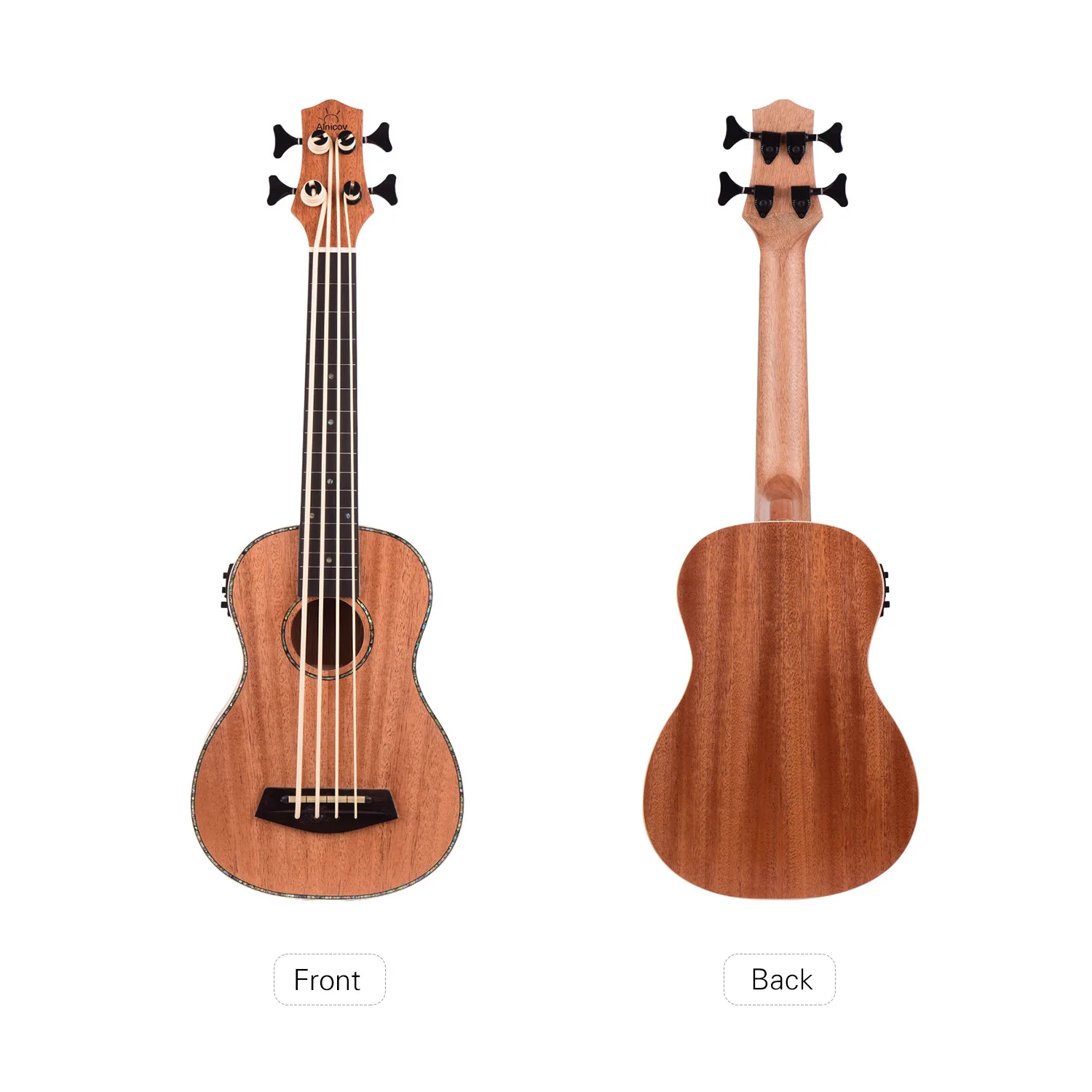 30 дюймов 15 лады красного дерева сопрано укулеле гитара из Сапеле фанера 4