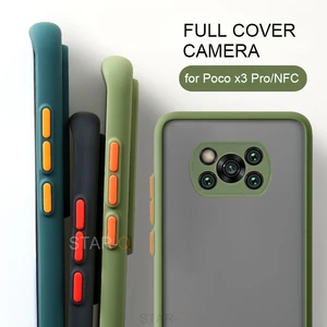 skin feel matte silicone hard phone case for xiaomi mi poco x3 pro nfc men shockproof back cover on poko x3pro x3nfc x 3 3x free global shipping