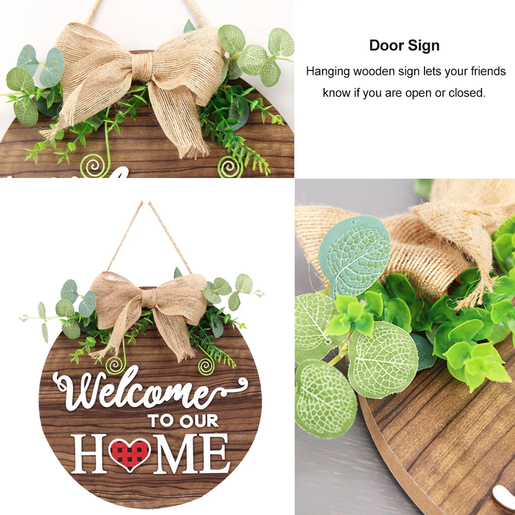 

Farmhouse Printed Living Room Shop Window Wooden Hanging Front Door Sign Indoor Outdoor Porch Bedroom Restaurant Home Office