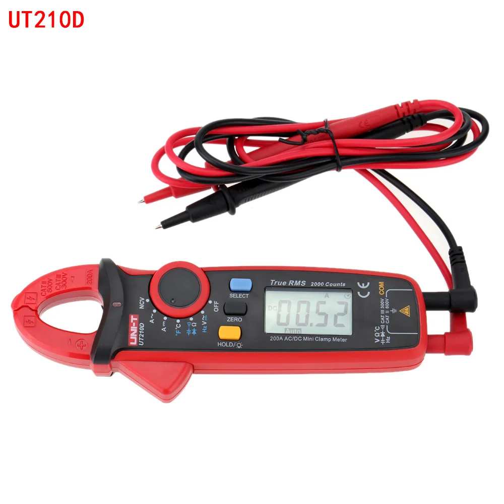 UT210B UT210D UT210E Токоизмерительные клещи амперометрический истинный RMS AC мини