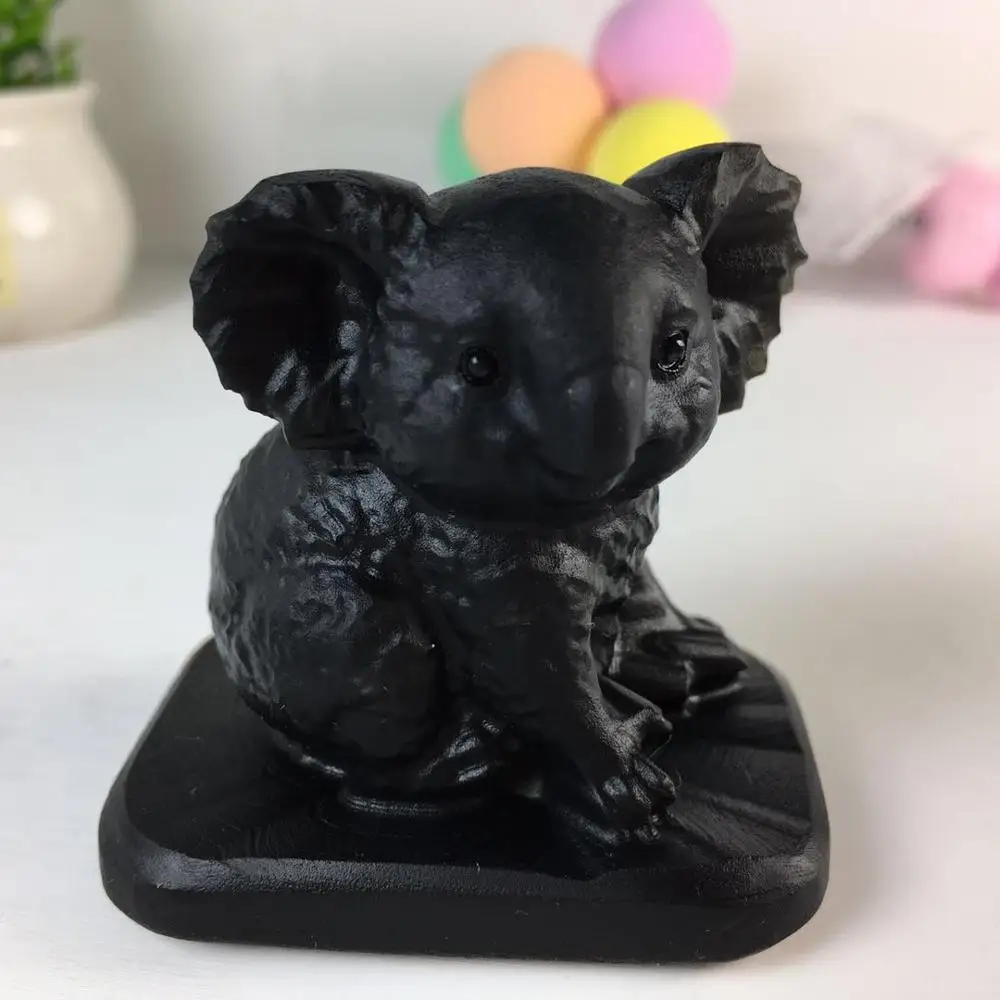 

Натуральные камни Obsidiankoala ручной работы, резные кристаллы, полированные кварцевые лечебные камни, драгоценные камни для украшения дома «сд...