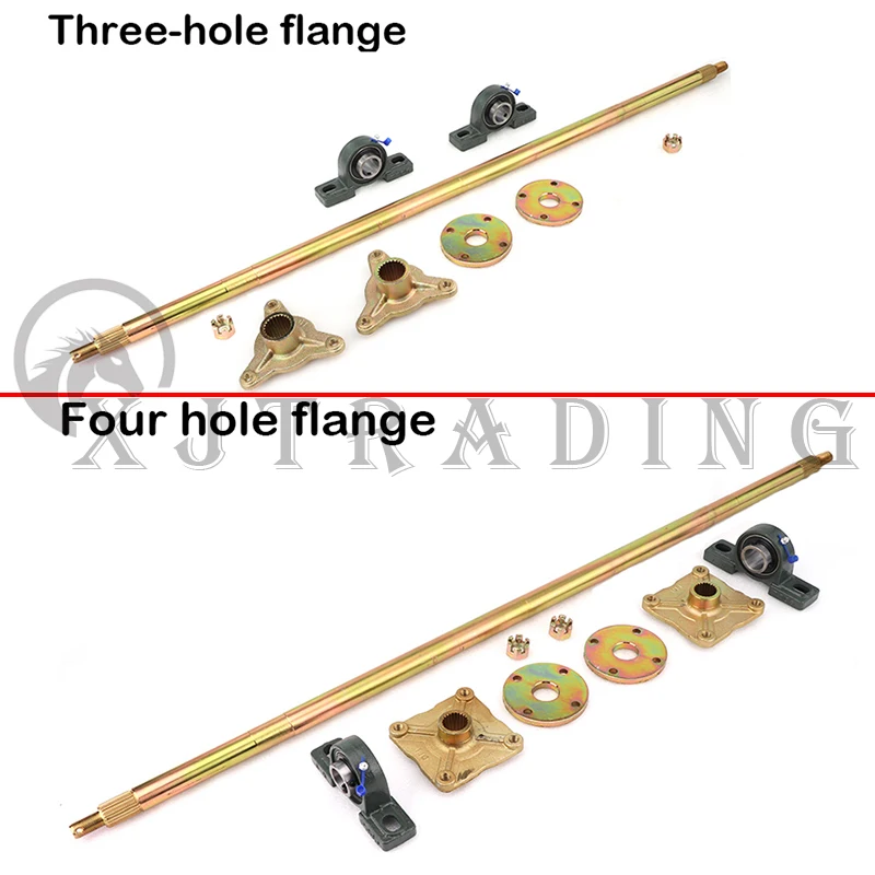 850 мм задняя ось в сборе с подшипником Звездочка сиденье 4 отверстия колесо hubFit