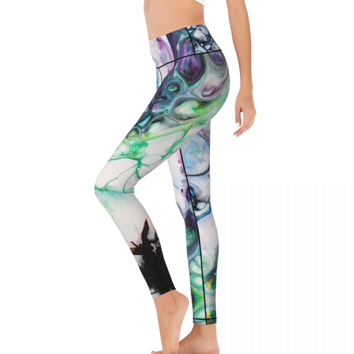 

Printed Women Yoga Leggings Skin Leggings Colored Femme High Waist Yoga Pants pants Tights for sport