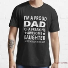 Мужская модная футболка с надписью I m A Proud Dad Of A Freaking, с надписью во все тяжкие, футболка с коротким рукавом, хипстерские Топы