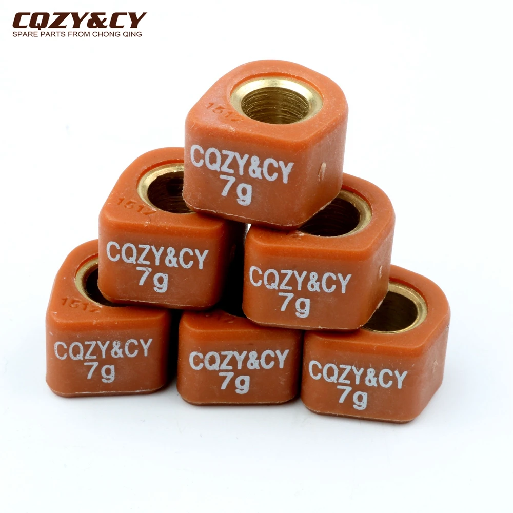 Грузоподъемность 6 шт. регулируемые весы 15x12 мм 6g 7g 8g для Yamaha Aerox Breeze Bws Jog R Neo'S Slider