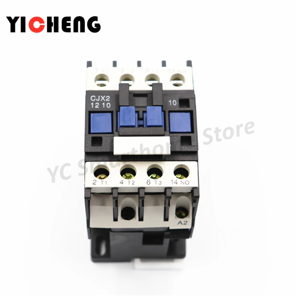 

AC contactor 12A 3P+1NO/1NC Rail installation lc1d CJX2- 1210 1 normally open contact / CJX2- 1201 1 normally closed contact