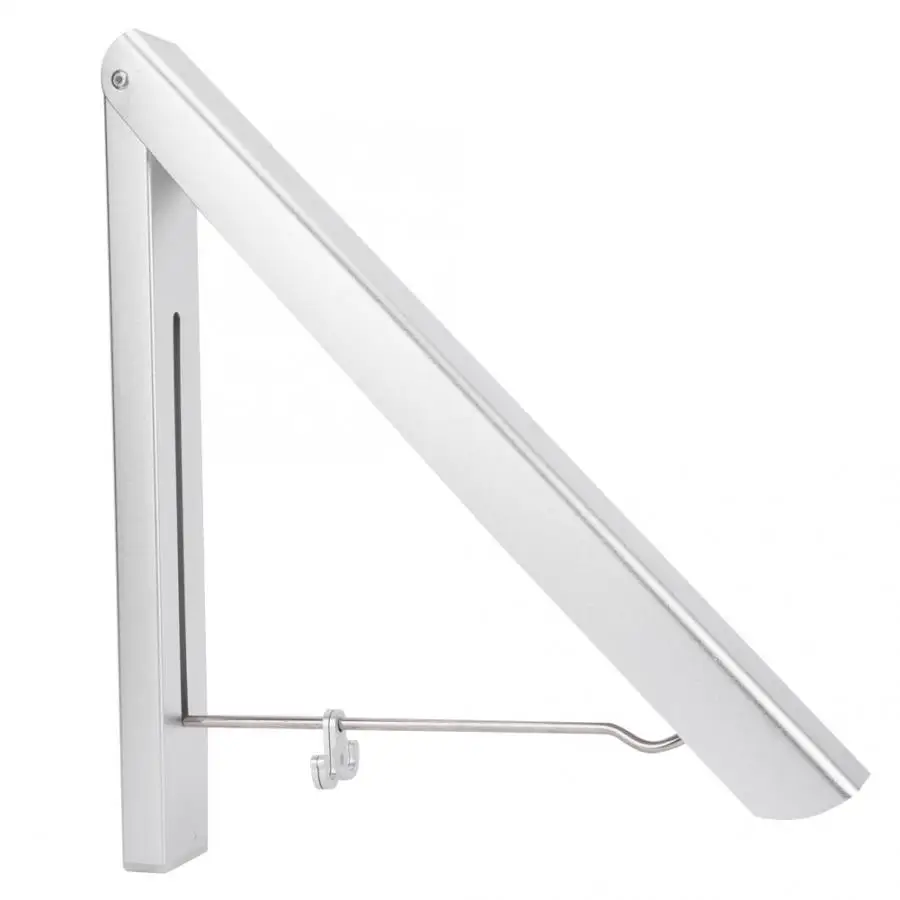 Вешалка для одежды 80 см вешалка с двойным кронштейном компактная Алюминиевая