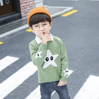 stars kids sweaters spring winter baby boys girls warm knitted bottoming thicken teenag childrens clothes school high quality