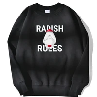 radish rules printing cool letters new warm fleece sweatshirt men fashion harajuku hoodie mens long sleeve hip hop hoodies male