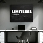 AAHH Картина на холсте безграничная вдохновляющая уличная цитата на холсте Настенная картина Картина на холсте для домашнего декора