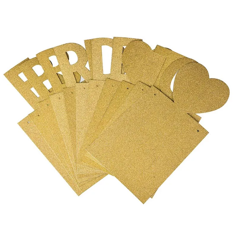 Золотая розовая Свадебная фоторамка баннер для невесты Гирлянда Свадебные