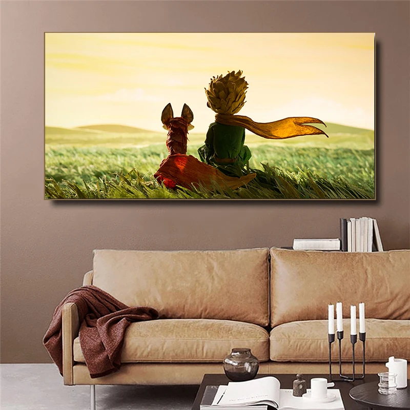 Картина маслом по мотивам фильма Маленький принц настенная на холсте для