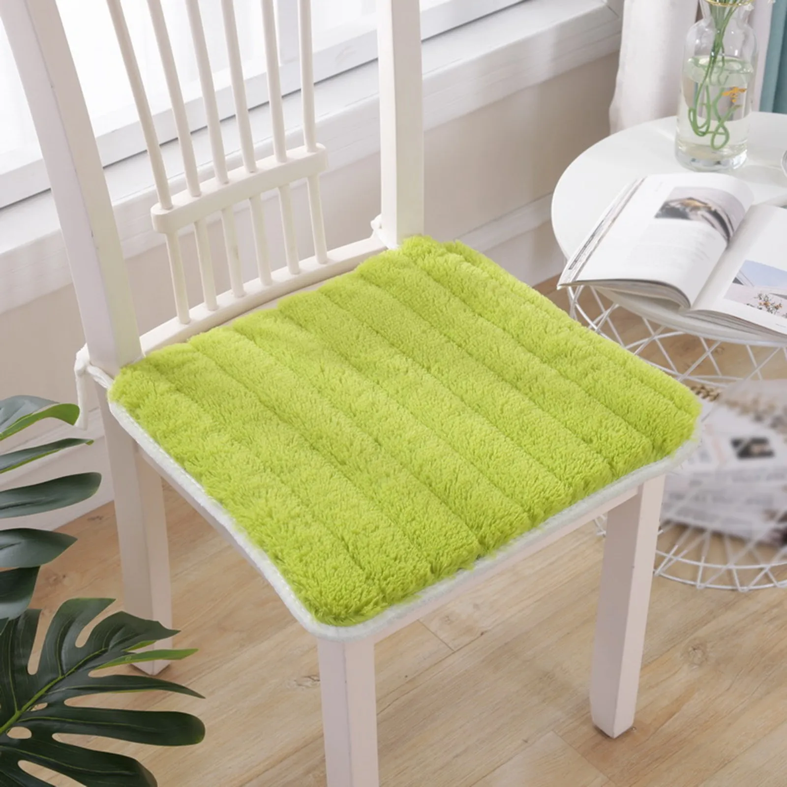 Office Chair Cushion Butt Thin Soft Plush Seat Cushions Non-Slip Comfortable Chairs Decorative Pad | Дом и сад