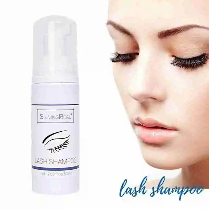 

Grafting Eyelash Cleansing Mousse Foam Eye Lash Extensions Glue Puff Clean Bubble Makeup Mousse Shampoo Cleaner M0E8