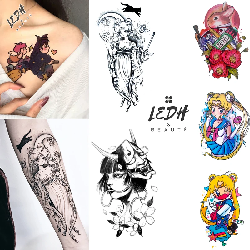 LEDH руки шеи временные фальшивые татуировки стикер Водонепроницаемый прочного