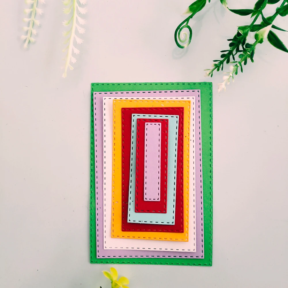 Прямоугольный фоновый уровень металлическая Форма для резки Сделай Сам