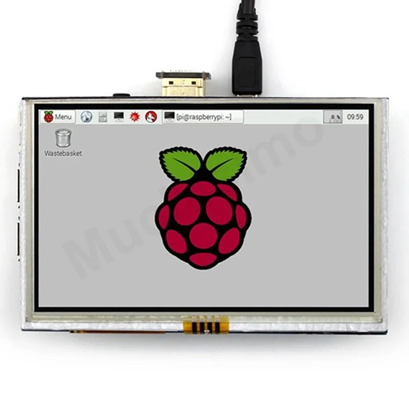 5 дюймовый Raspberry Pi 4 Model B ЖК дисплей сенсорный экран 800 × 480 HDMI TFT монитор + Чехол