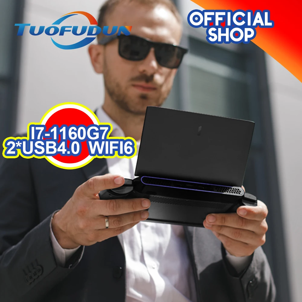 Высокая производительность Topton 7 &quotIPS HD ноутбук 11th Gen Core i7 1160G7 WiFi 6 RGB клавиатуры