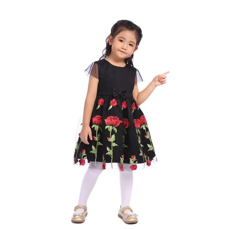 Платье для девочек детская повседневная одежда модное милое праздничное платье