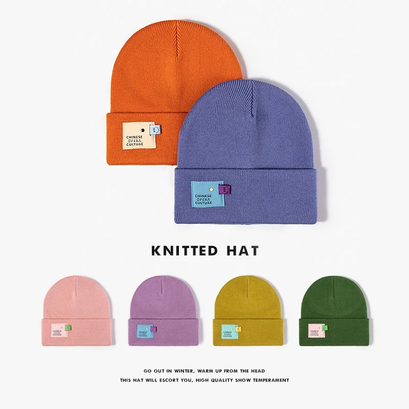 

Winter Hats Knitted Solid Grey Black Women's Hat Beanie Outdoor Casual Hip Hop Dancer Keep Warm Men's Hat New Gorros Invierno
