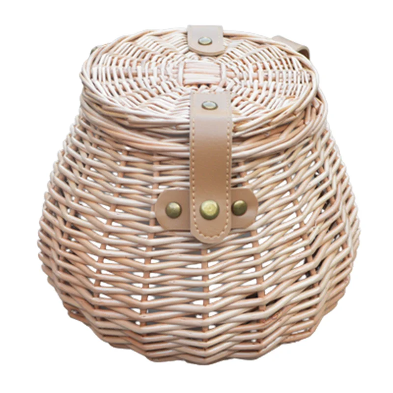 Ретро ротанговый фотоскутер детский ходунок детская велосипедная корзина