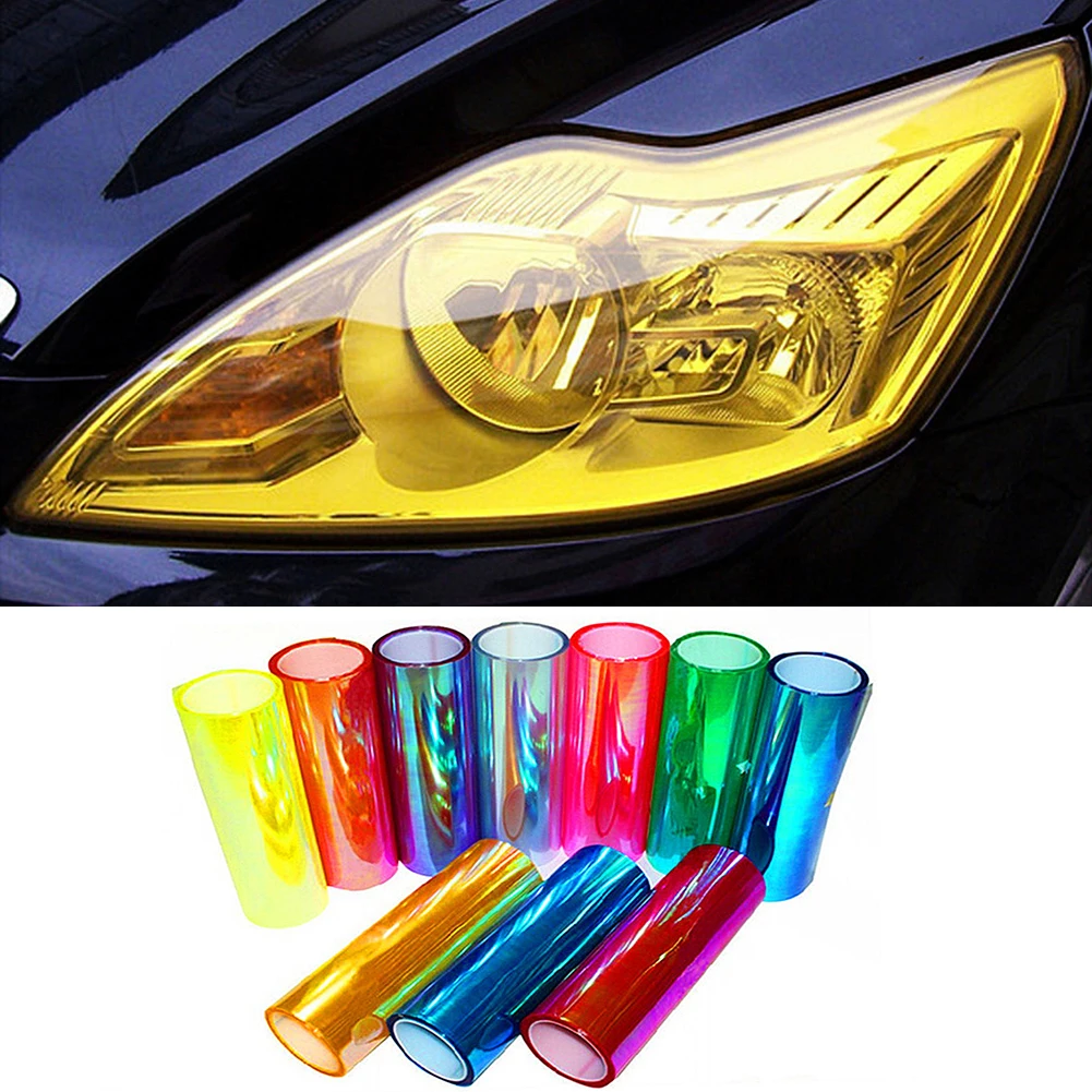 30x60/100cm Car Sticker Styling Car Light Headlight Taillight Protect Film on Lamp Stickers Decal Brake Light Accessories