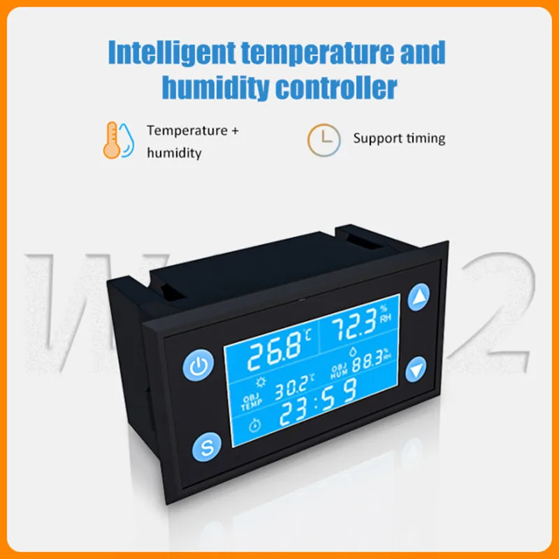 AC110 220 W1212 цифровой Температура регулятор влажности таймер SHT20 Сенсор зонд для