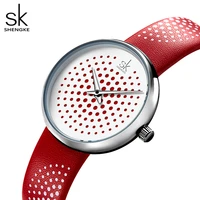 luxury women watches top brand ladies wristwatch waterproof leather band red quartz watch elegant female clock montre femme