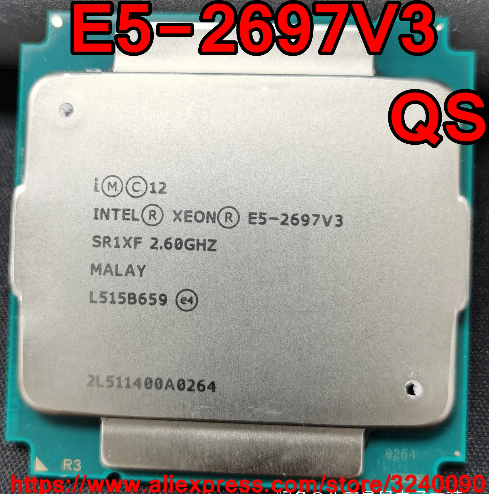 Процессор Intel ЦП Xeon версия QS 2 60 ГГц 14 ядер 35 м E5 2697V3 V3 процессор бесплатная