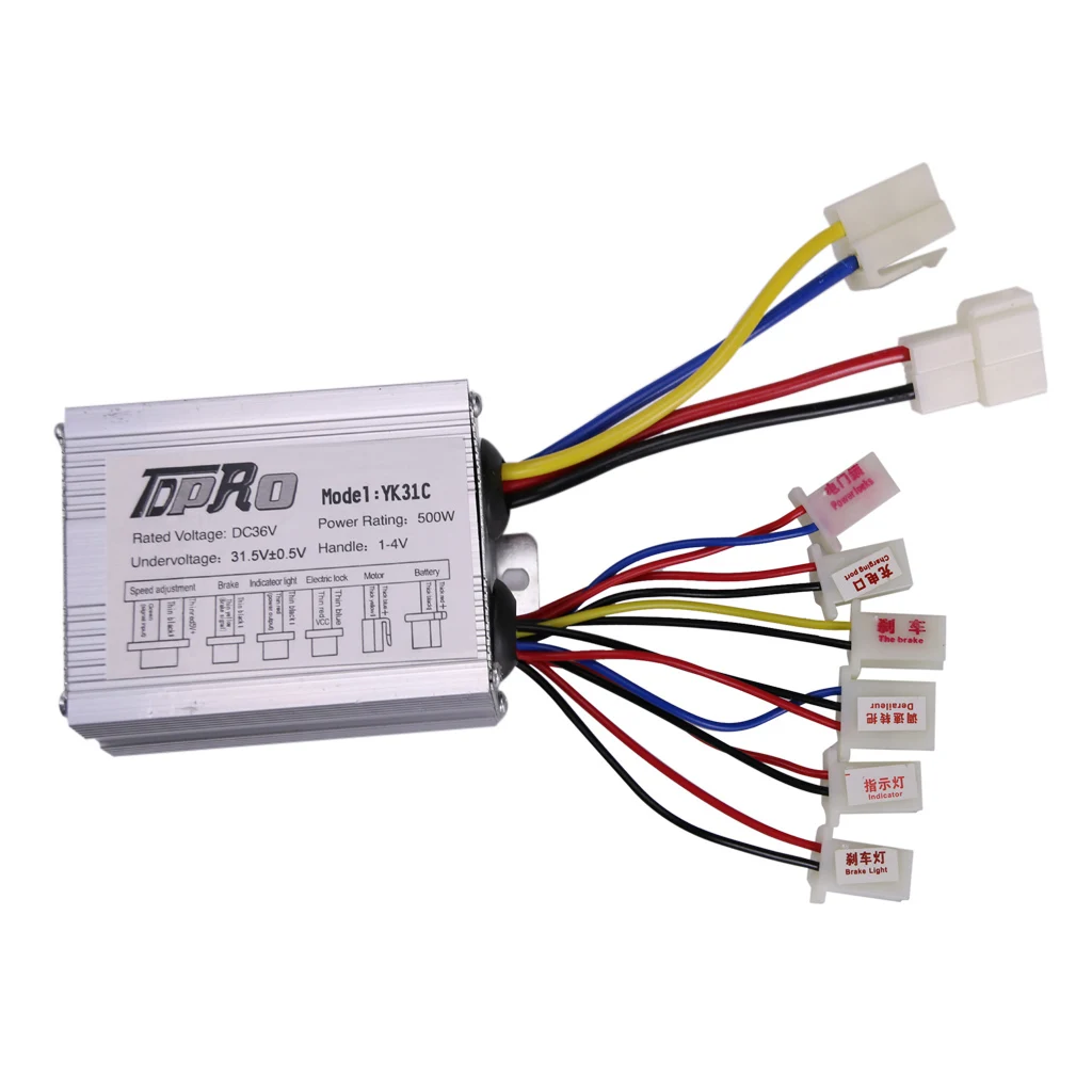 

Матовый контроллер скорости двигателя 36 в 500 Вт для электрического скутера, квадроцикла, электровелосипеда, трицикла