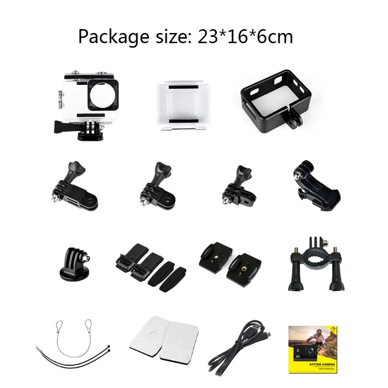 

Sport Video Recorder Camera Camcorder LCD 1920x1080 120 / 60fps, 1280x720 3840x2160 60 60FPS , 2704x1524