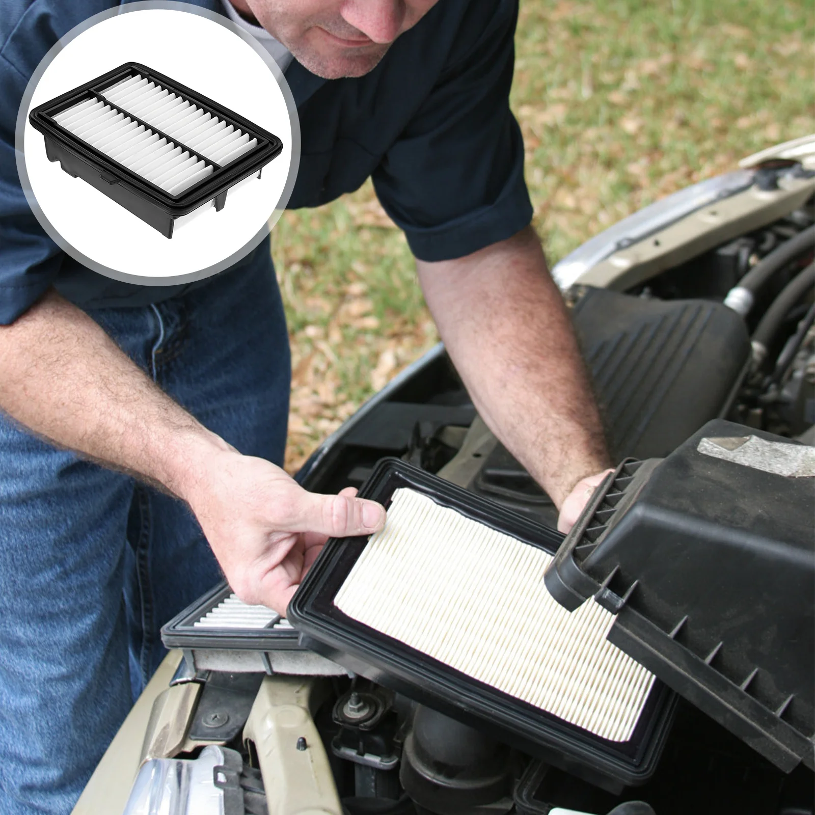 

1 защитное устройство для ПК Панель двигателя Воздушный фильтр прочный автомобильный воздушный фильтр премиум-класса автомобильный аксесс...