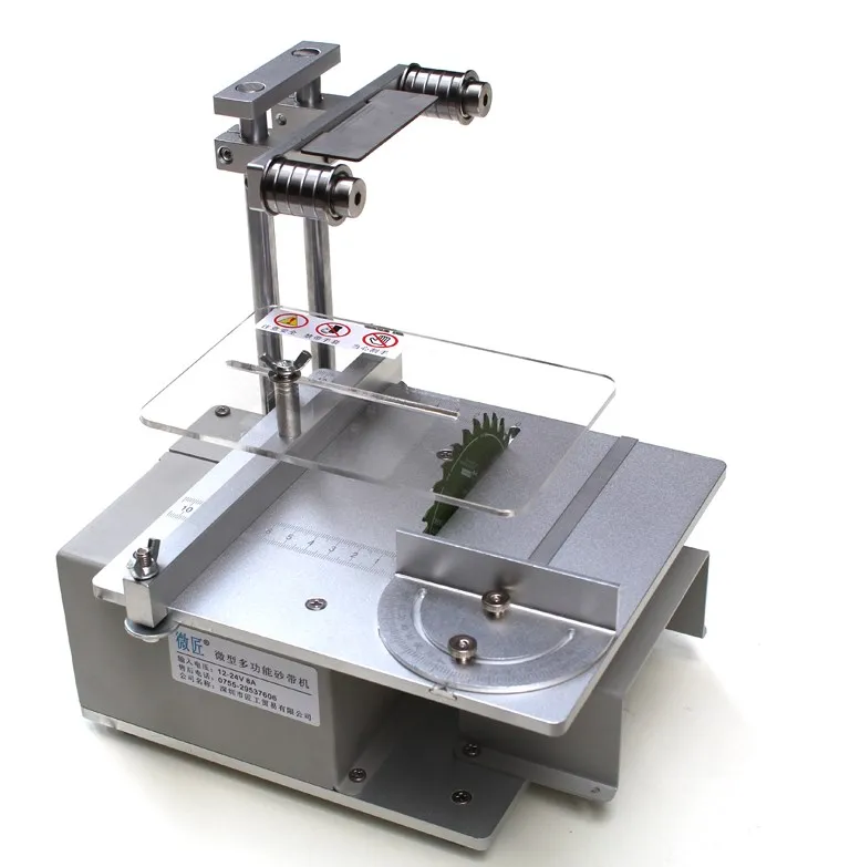 Мини Настольная пила деревообрабатывающая скамья электрическая