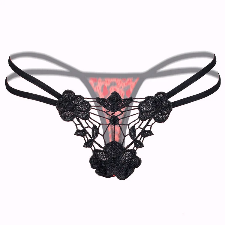 Женские стринги сексуальные леопардовые трусики прозрачные кружевные с