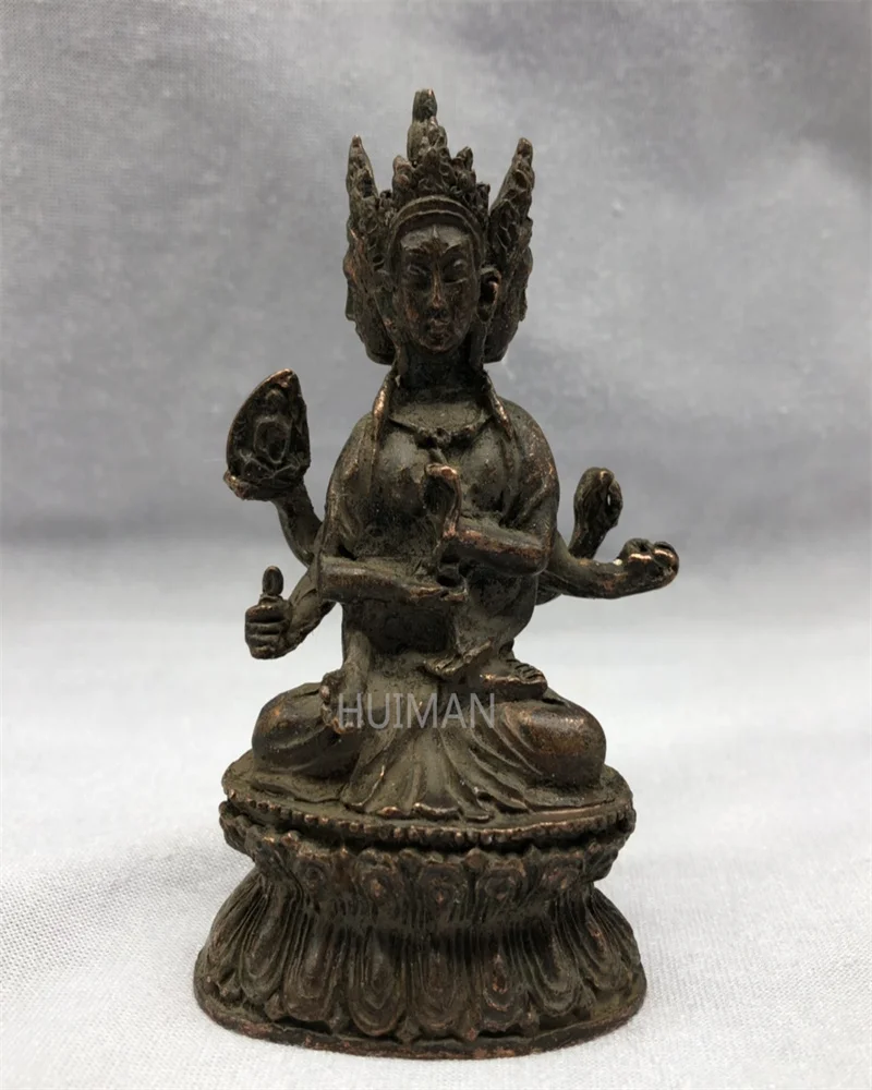 

China Bronze Statue Bodhisattva Buddh Metal Crafts Home Decoration
