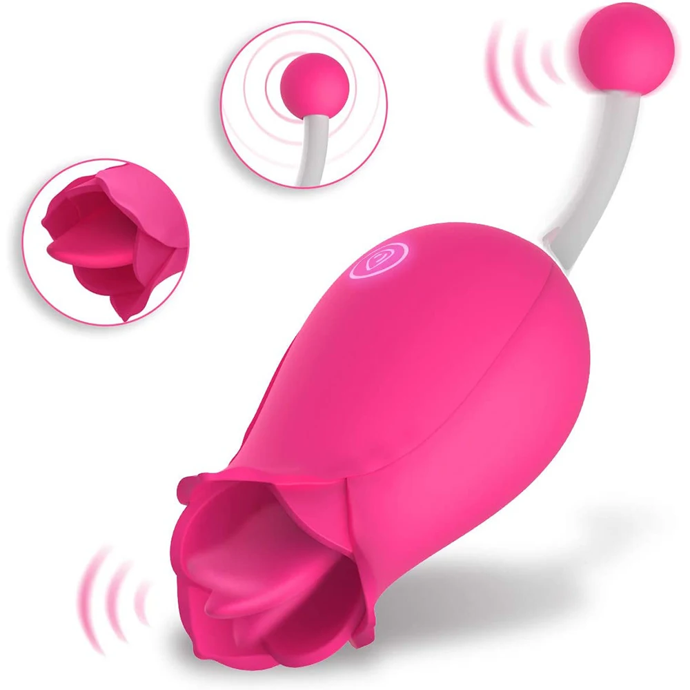 

Female Climax Essential High-Frequency Massager Upgraded Double-headed Stimulator with 10 Licking Modes for Couples Flirting