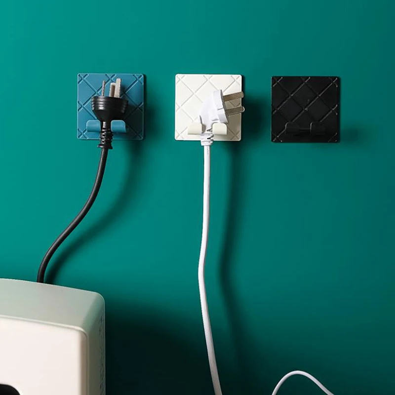 

Appliance Wire Plug Storage Holders for Kitchen Self Adhesive Power Plug Socket Rack Hanger Wall Mounted Wire Plug Storage Hook