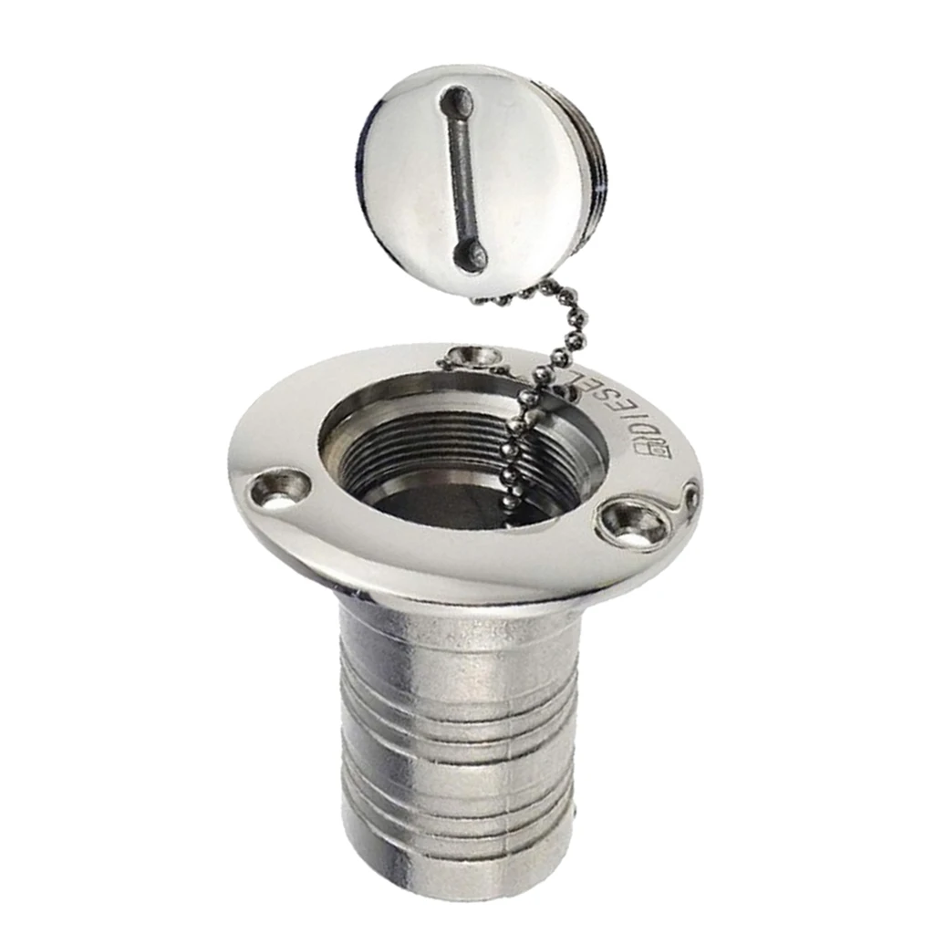 

38mm Marine Boat Diesel Tank Deck Fill Filler with Key 316 Stainless Steel