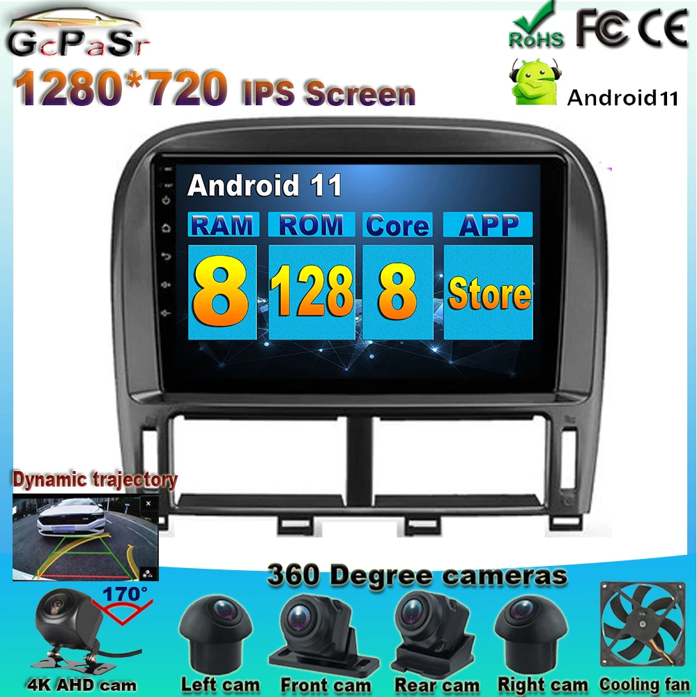 

Android 11 For Lexus LS430 XF30 LS 430 2000-2006 For Toyota Celsior XF30 2000-2006 Car Radio Multimedia Video Player Navigation