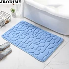Домашние Нескользящие ковры для ванной комнаты, тисненый коврик из булыжника для ванной, мягкий зеркальный напольный коврик для ванной комнаты, напольный коврик для душа