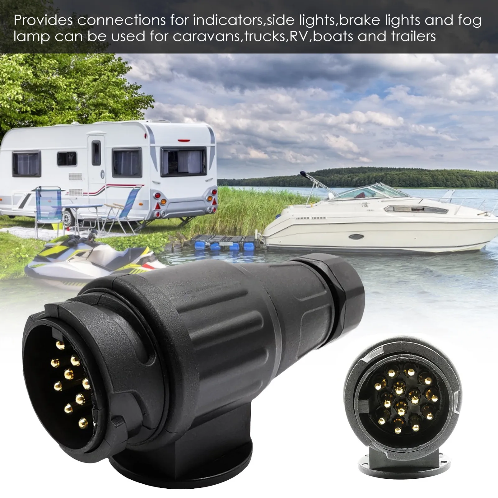 13 Pin Европейский Стандартный соединитель прицепа части лопастей несущего винта