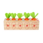 Воспитательная морковь урожая деревянный одинаковая игра 
