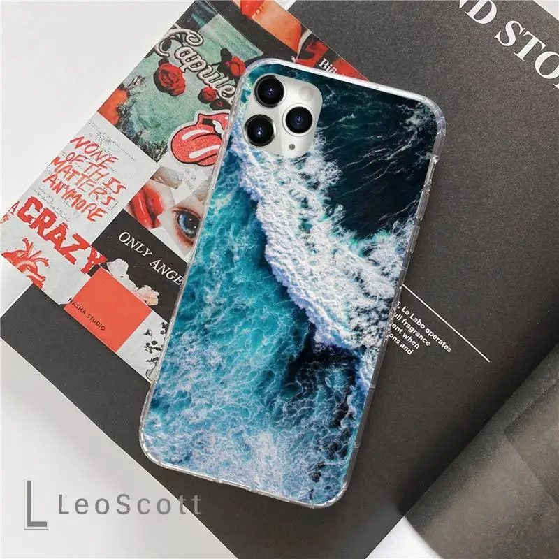 

Waves big sea landscape Phone Case For iphone 12 5 5s 5c se 6 6s 7 8 plus x xs xr 11 pro max mini