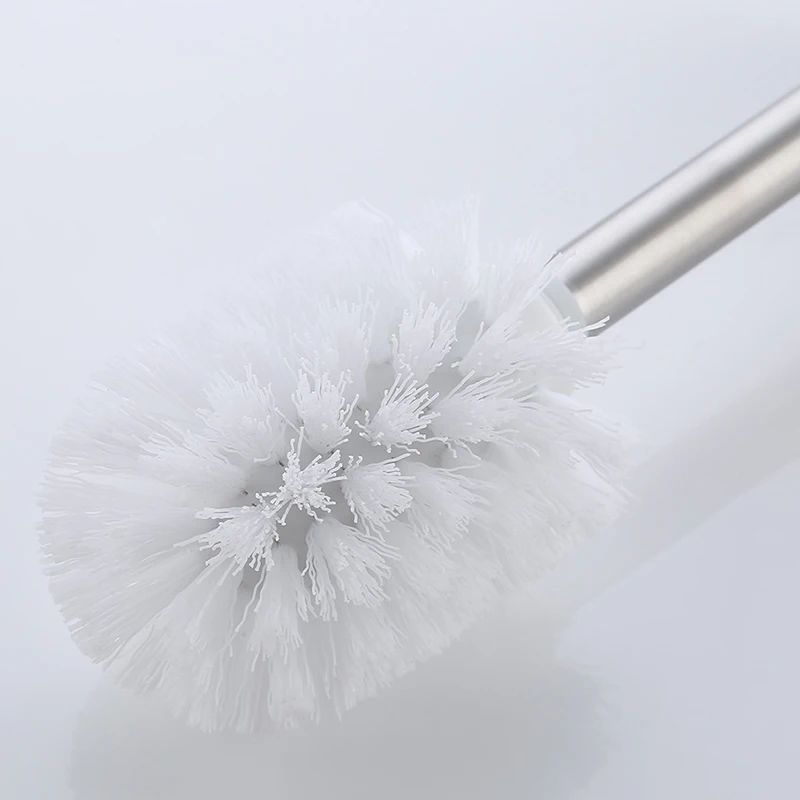 Полированная туалетная щетка и держатель из нержавеющей стали квадратная